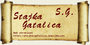 Stajka Gatalica vizit kartica